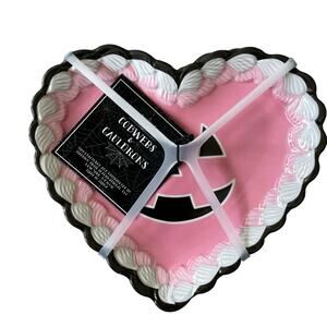 Halloween Heart Shaped Pumpkin Melamine Appetizer Plates 7x6 Set of 4 BOO New